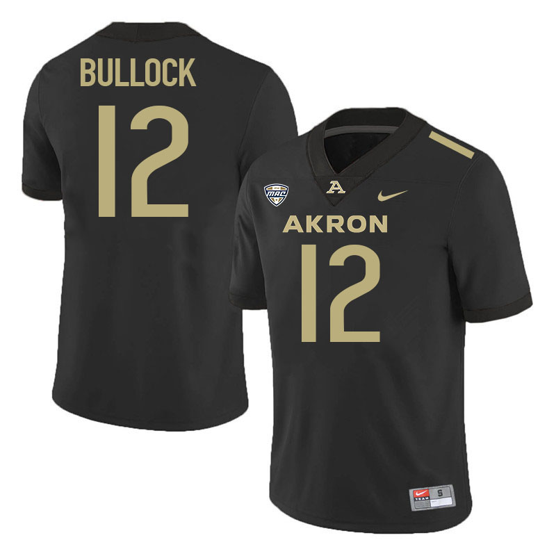 Tahj Bullock Akron Zips Jersey,University Of Akron #12 Tahj Bullock Jersey Youth-Black